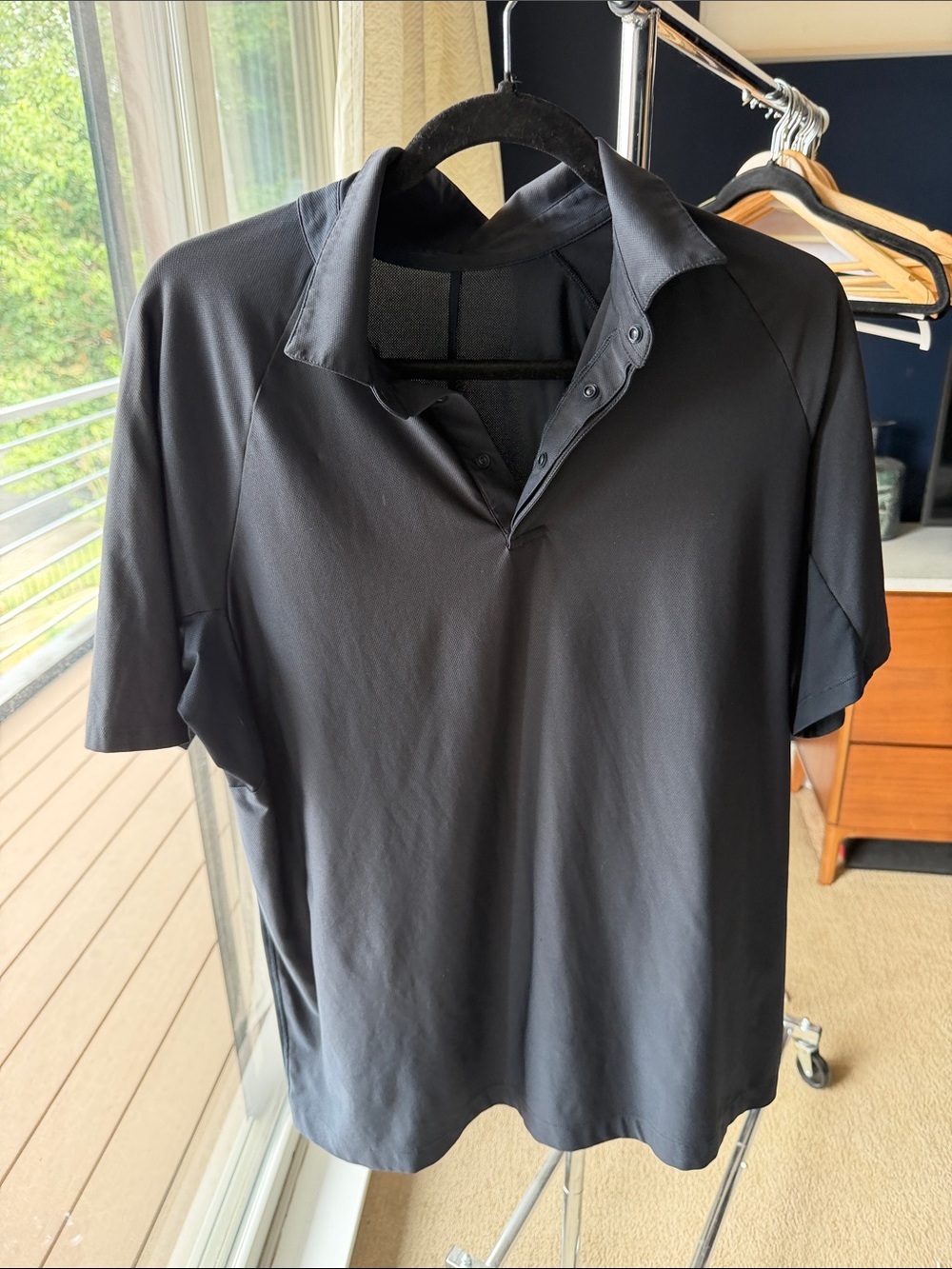 Lululemon Men's Black Performance Polo Shirt